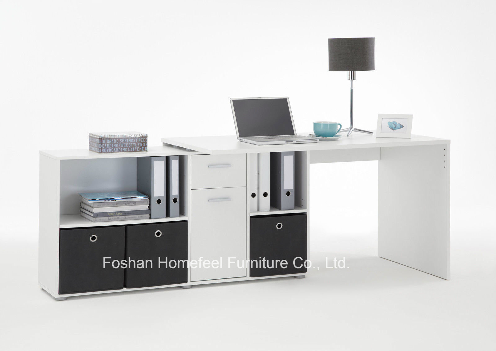 White Modern Home Office Study Desk