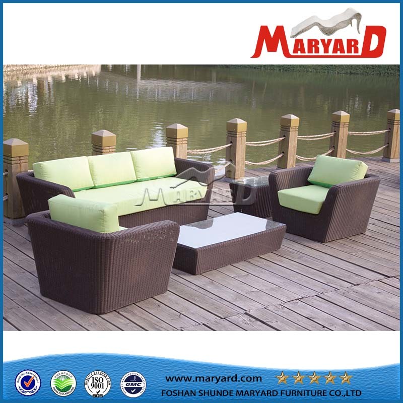 Outdoor Rattan Sofa for Patio and Garden