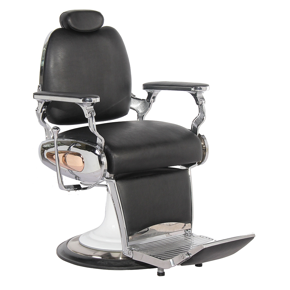 Luxury Barber Chair with Adjustable Headrest Salon Furniture Chair