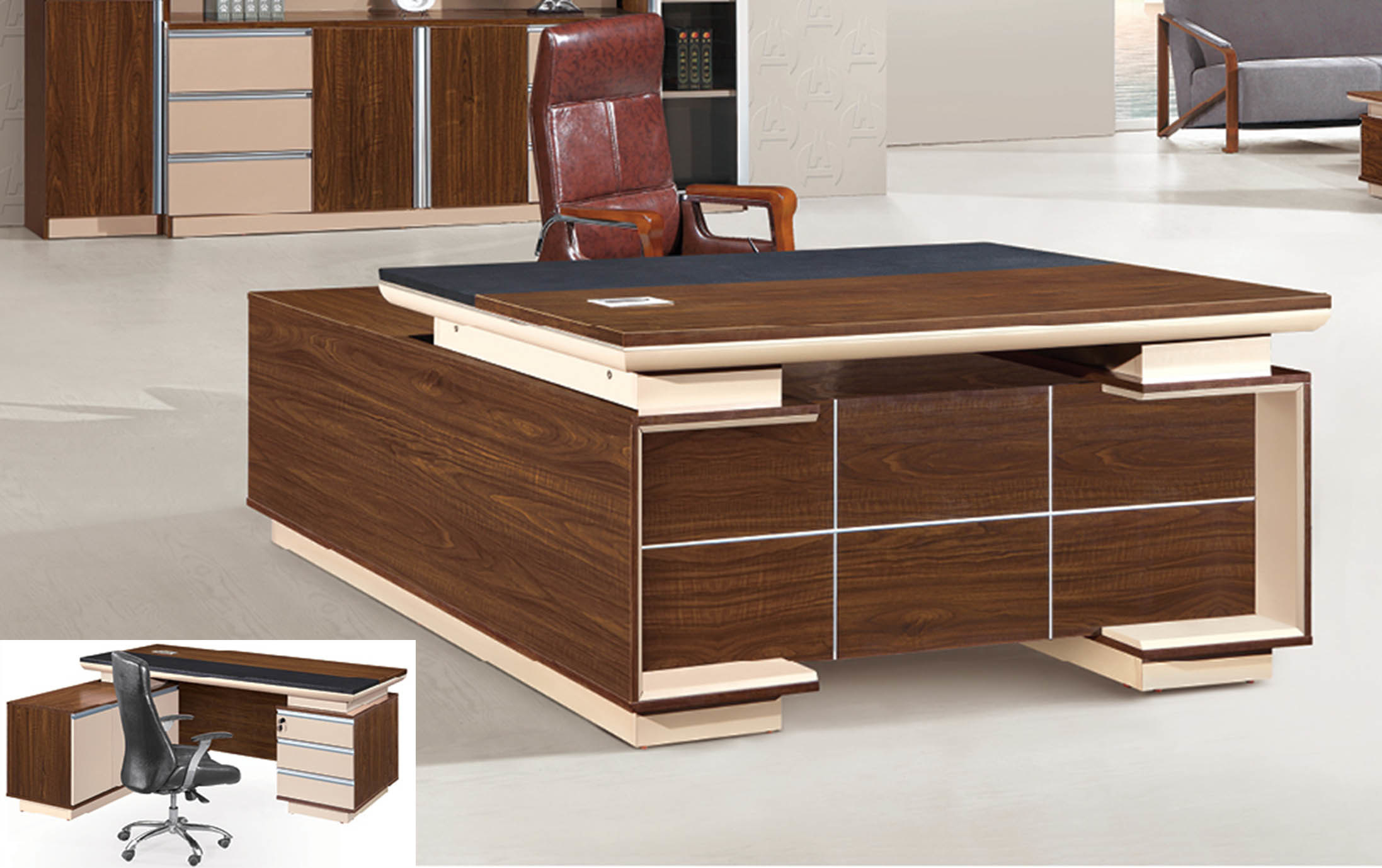 Modern Furniture Office Computer Executive Wood Table