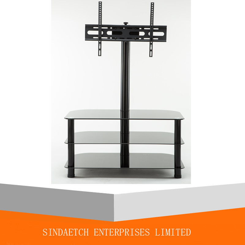 Mobile Glass TV Stand