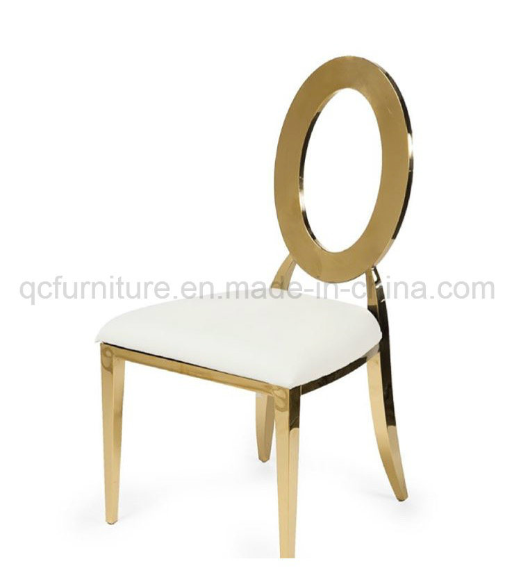 Stainless Steel Dining Chair with PU Material Cushion