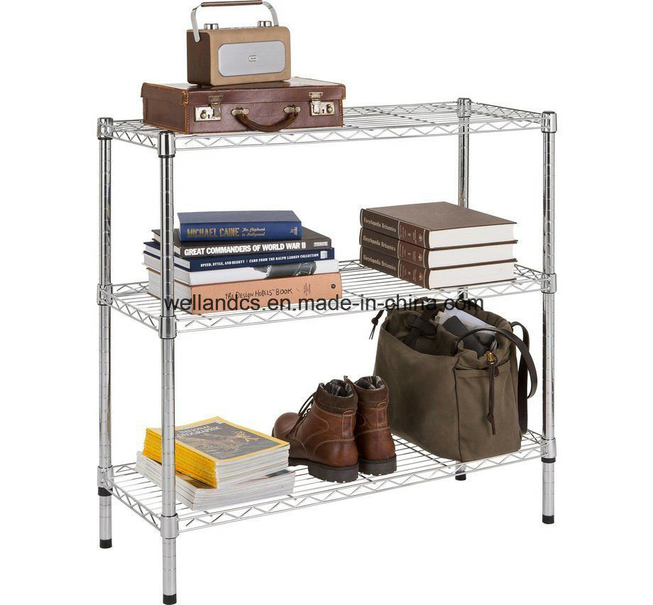 Adjustable Chrome Light Duty household Wire Storage Shelving