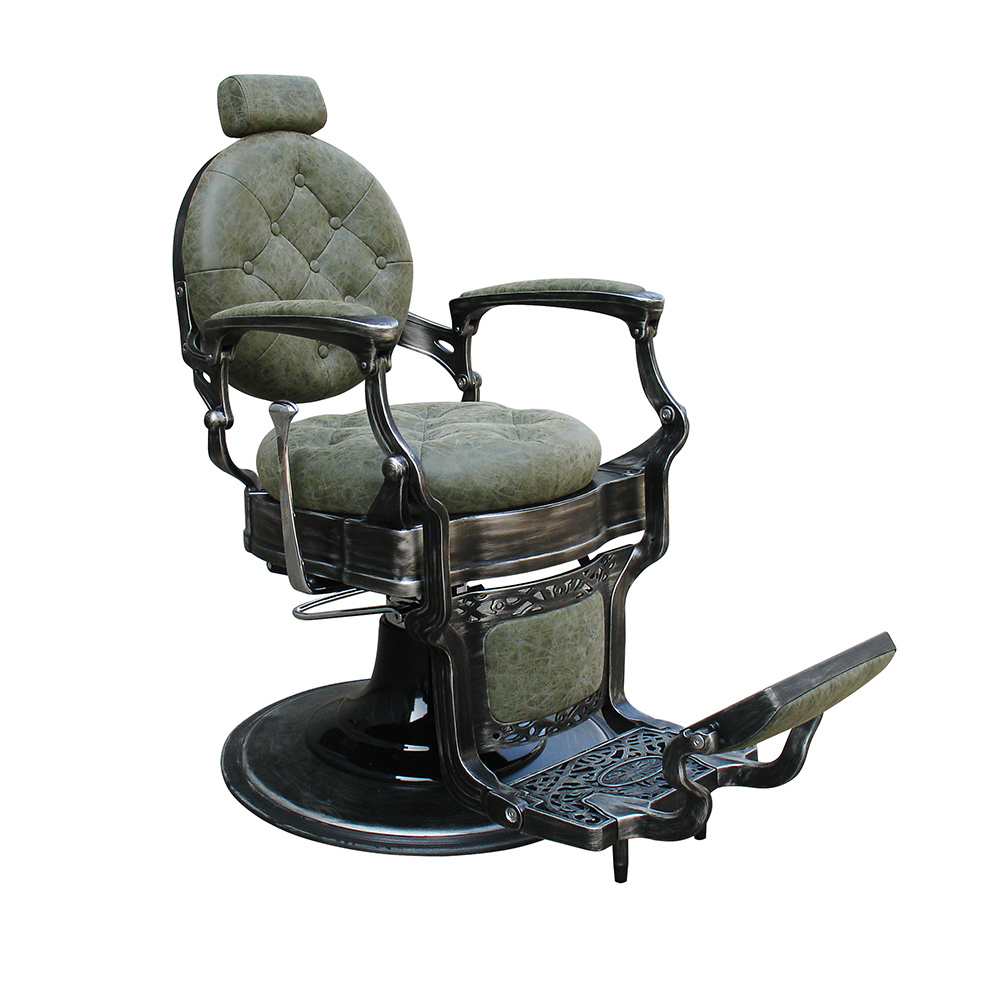 Luxury Barber Chair Classic Salon Furniture Diamond Stitching Chair