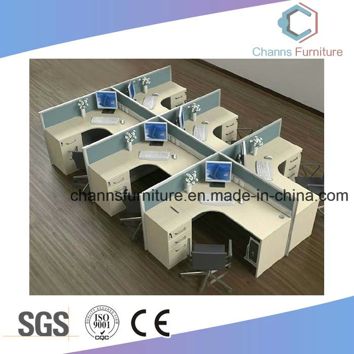 Fashionable 6 Seats Office Workstation MDF Furniture