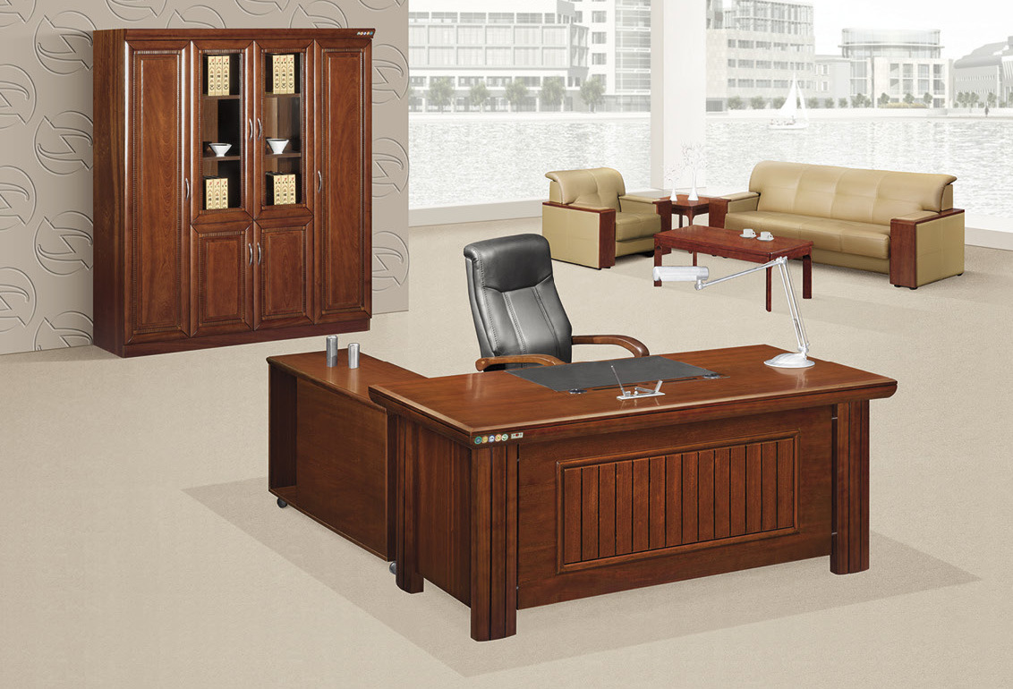 Walnut Small Executive Table Chinese Antique Office Furniture