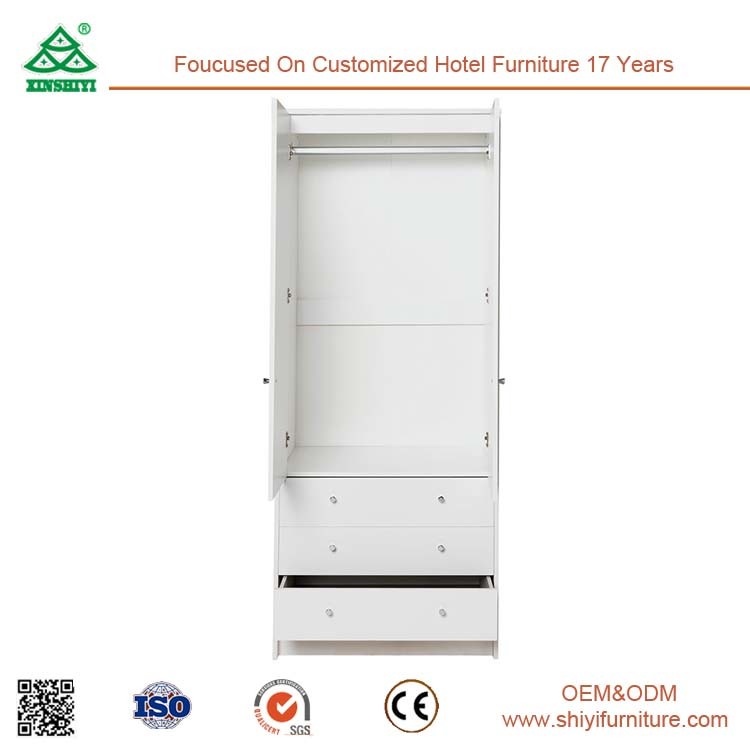 Best Quality MDF Wooden Cloth 2 Doors Wardrobes Closet