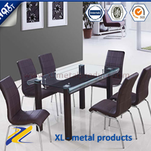 Modern Room Furniture Bending Glass Dining Set