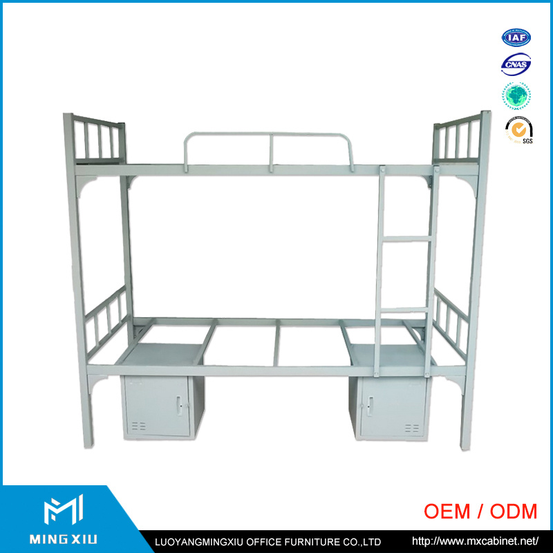 Chinese Manufacturer Metal Double Bunk Bed / School Bunk Bed