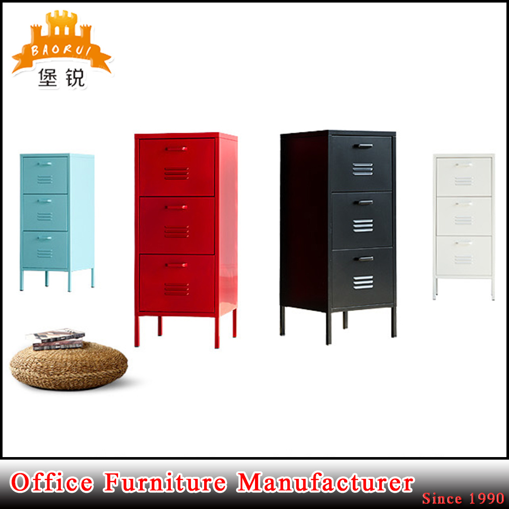 Hot Sell Home Furniture 3 Drawers Steel Cabinet