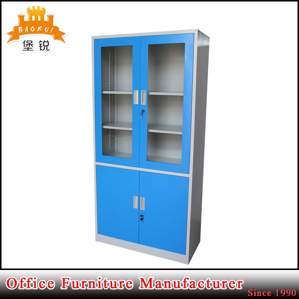 Steel Furniture Glass Door Metal Office Cupboard Filing Cabinets