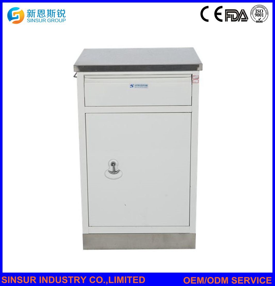 Competitive Steel Spraying Hospital Equipment Patient Ward Bedside Cabinet