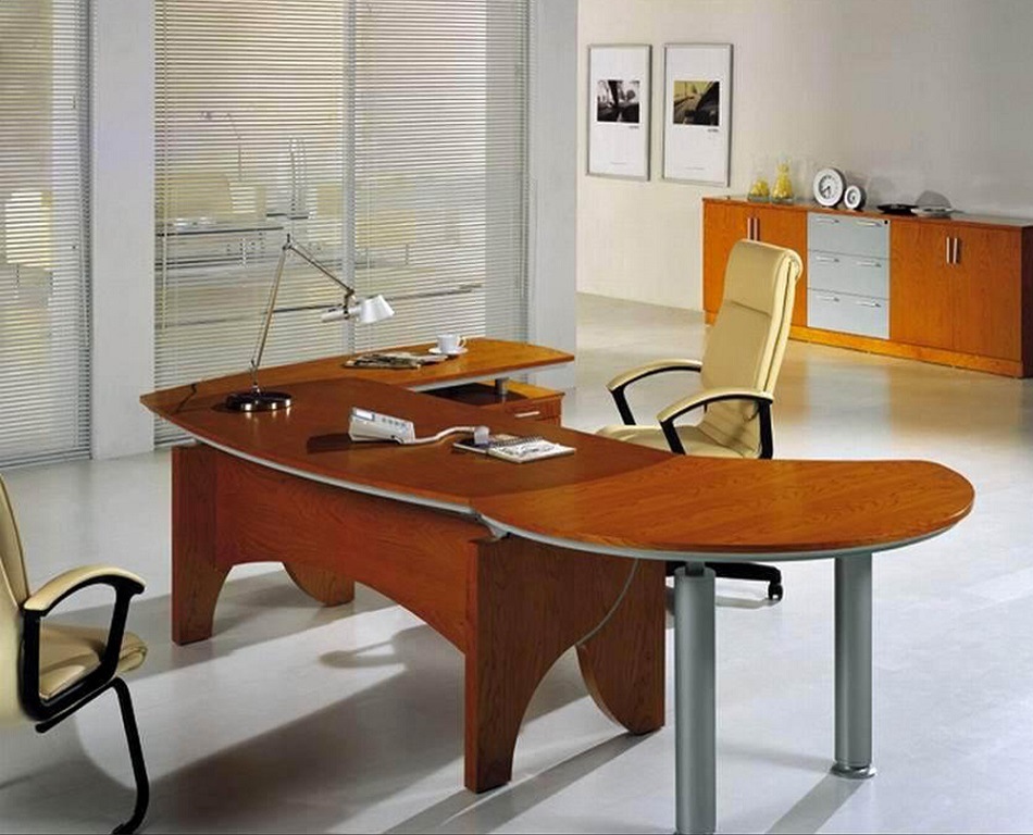 Popular Steel Leg L Shape Office Desk for Director (SZ-ODT604)