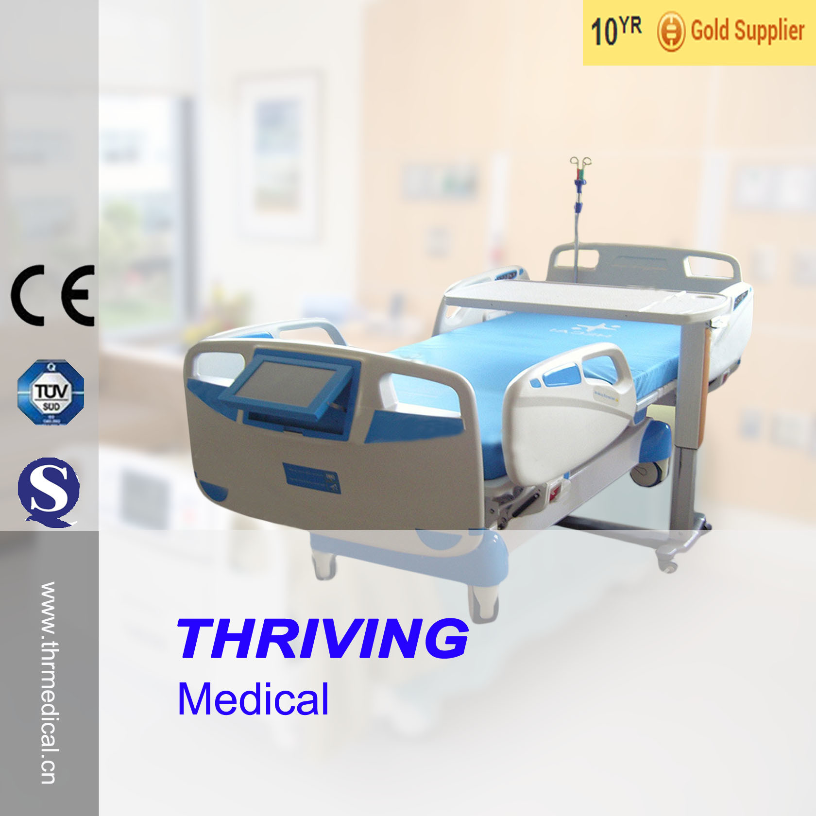 Luxurious ICU Hospital Bed (THR-IC-528B)