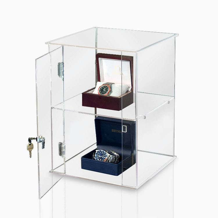 Acrylic Display Cabinet with Shelves and Locks