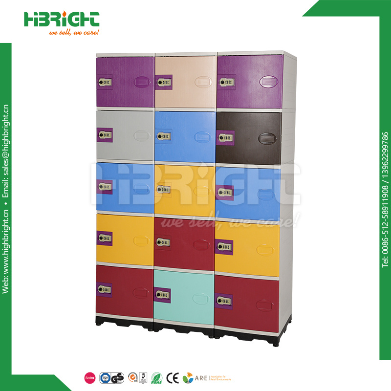 ABS Plastic Waterproof Locker 2 Tiers