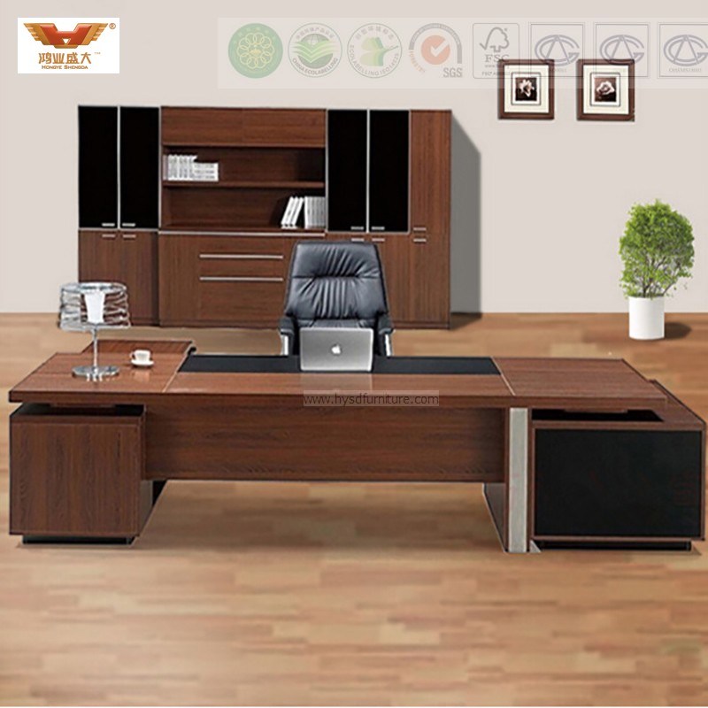 Modern Design Executive L Shape Office Work Table Office Furniture (HY-896)