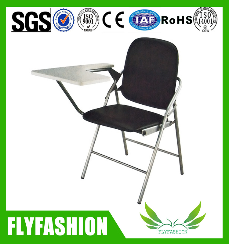 High Quality Leather PU Training Chair with Wirting Pad Sf-33f