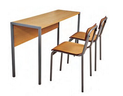 Classroom Furniture Double Desk and Chair (SF-11D)