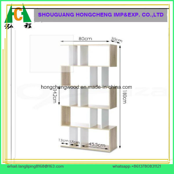 Modern Style Melamine MDF Pb Modular Bookshelf