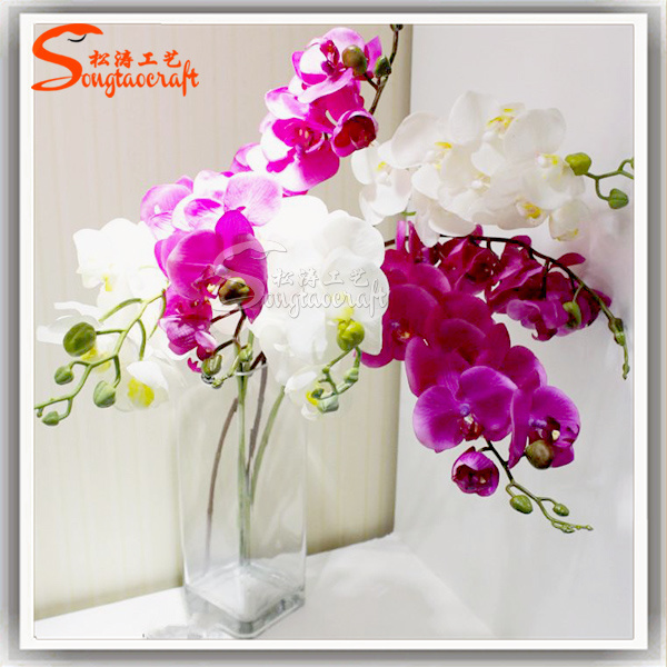 Wedding Decoration Real Touch Orchids Artificial Flowers Plants