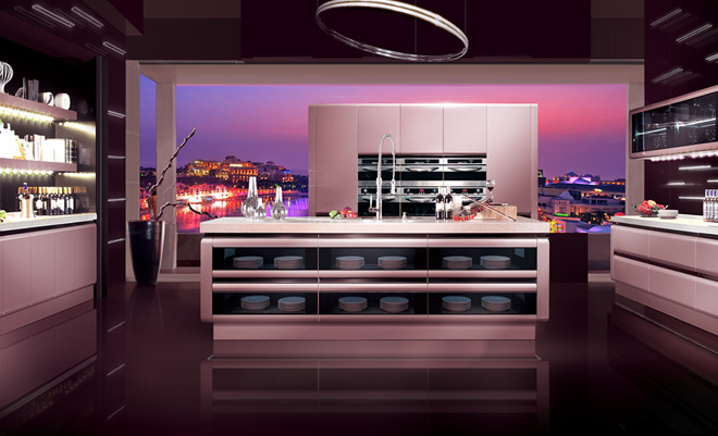 2017 Modern Rta Customized Lacquer Kitchen Cabinets (zz-014)