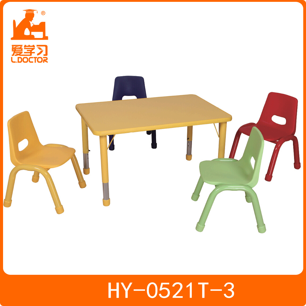 Kids Children Adjustable Steel Wood School Chair Desk Table