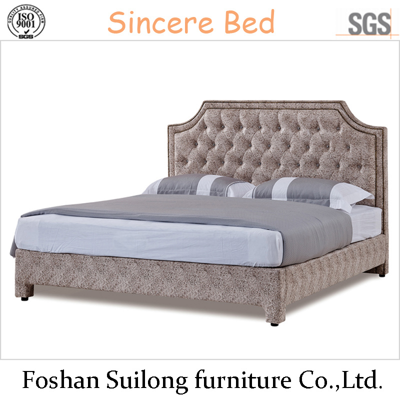 Modern Design Real Leather Bed 1107