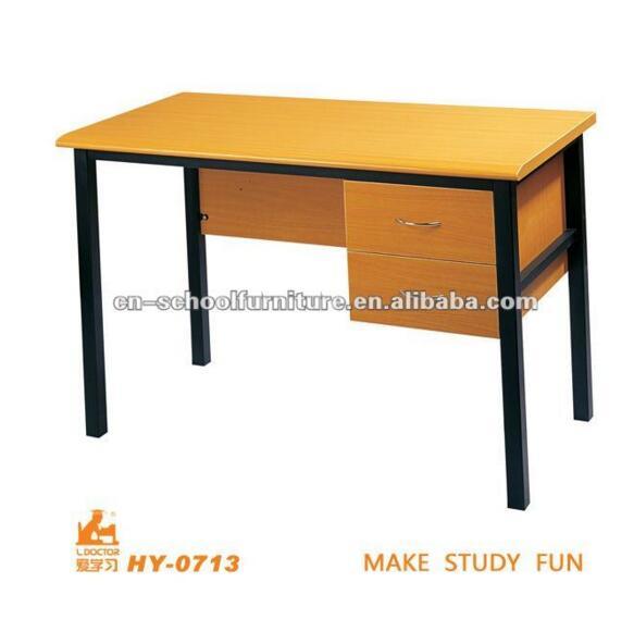 Teacher Table with Drawer of Wooden Metal School Furniture