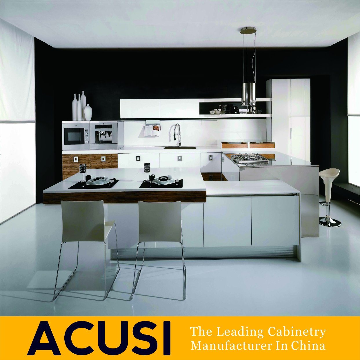 Wholesale L Style Modern Lacquer Kitchen Cabinets (ACS2-L40)