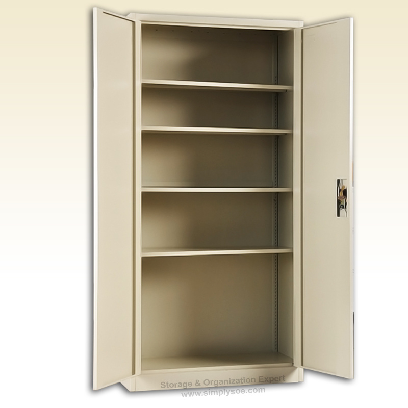 Horizontal File Cabinet with Swing Door and Shelves