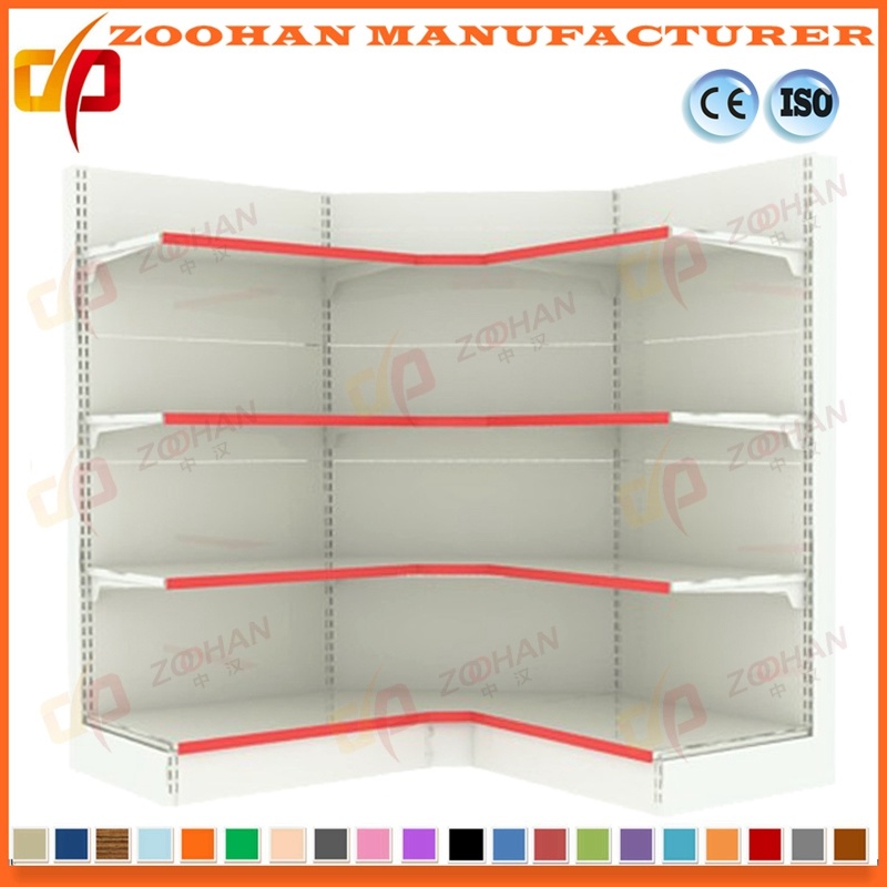 Metal Corner Shelf Supermarket Storage Display Shelving Wall Shelves (Zhs360)