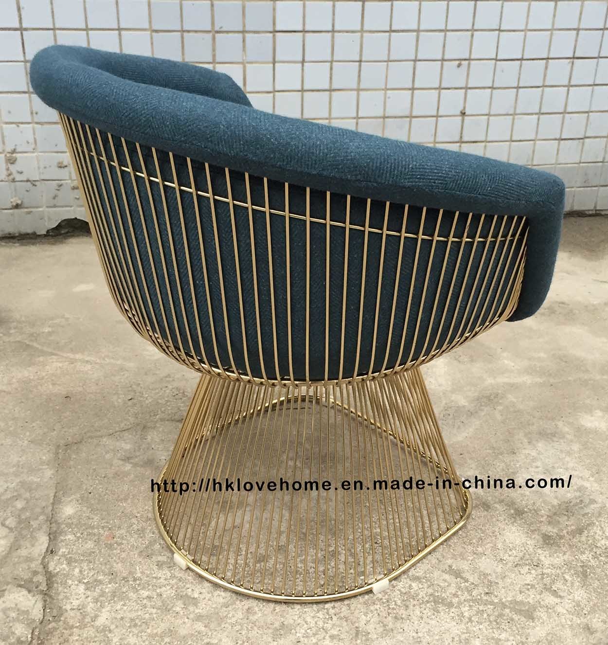 Replica Leisure Outdoor Restaurant Furniture Wire Metal Dining Chair