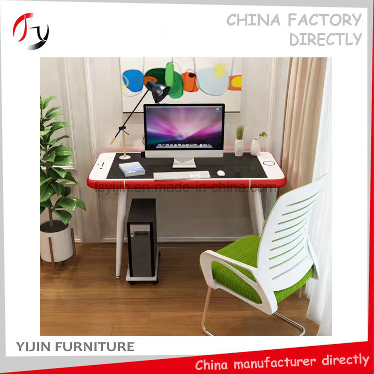 Chinese Red Fancy Exquisite Apple Glass Computer Study Table (APT-2)