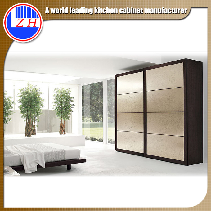 Interior Glss 2 Door Wardrobe for Home Furniture (sliding door)