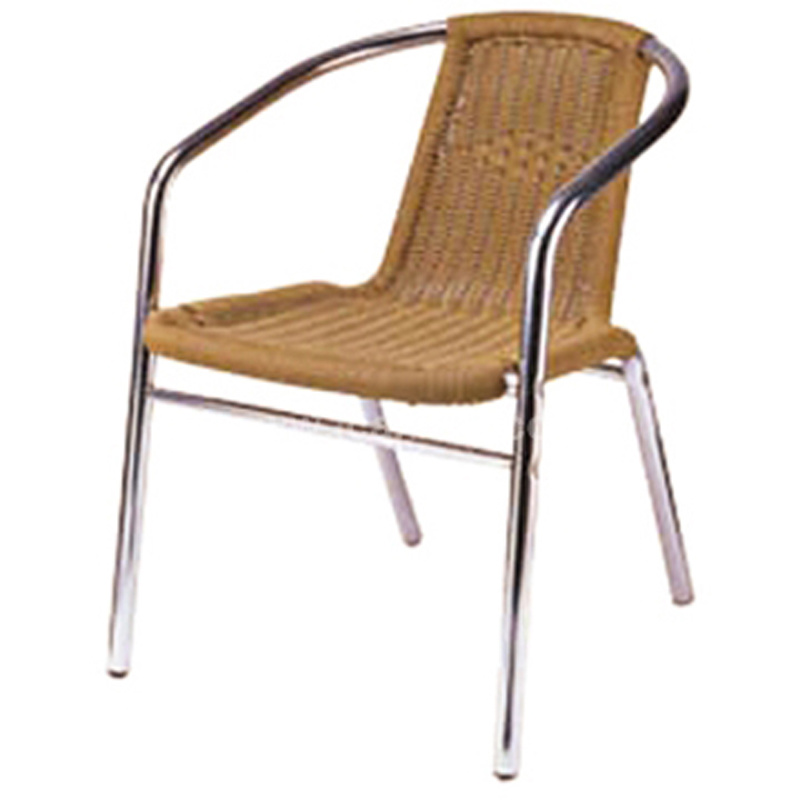 Professional Supplies Cafe Aluminum Wicker Dining Chair (DC-06210)