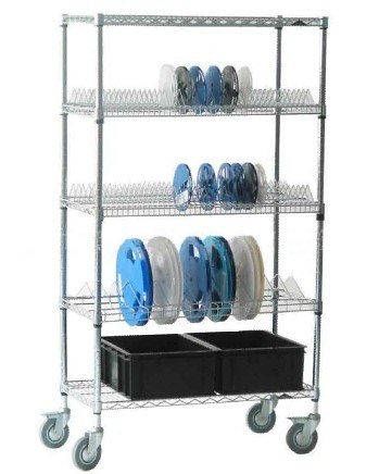 Storage Trolley Chrome Wire Trolley Chrome Wire Shelf