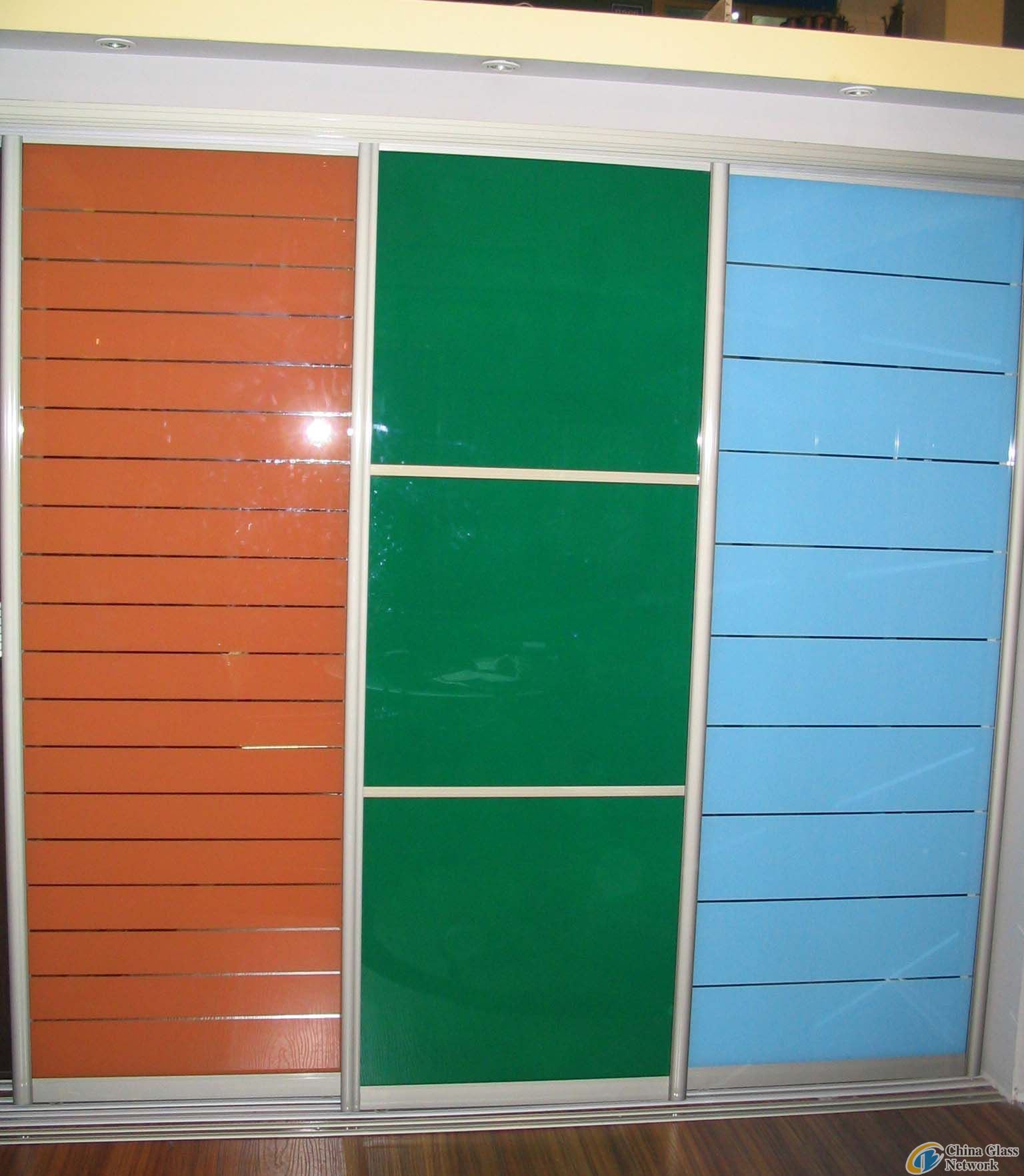 Painted Tempered Glass Cabinet with En12150