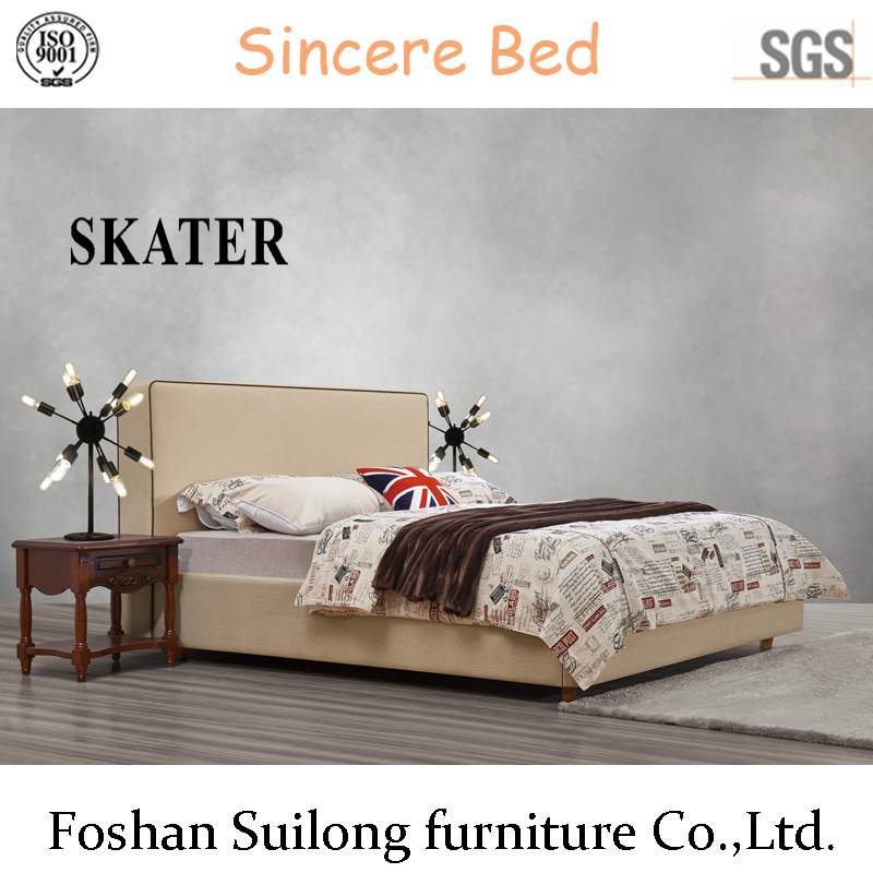 American Style Fabric Bed Leather Bed