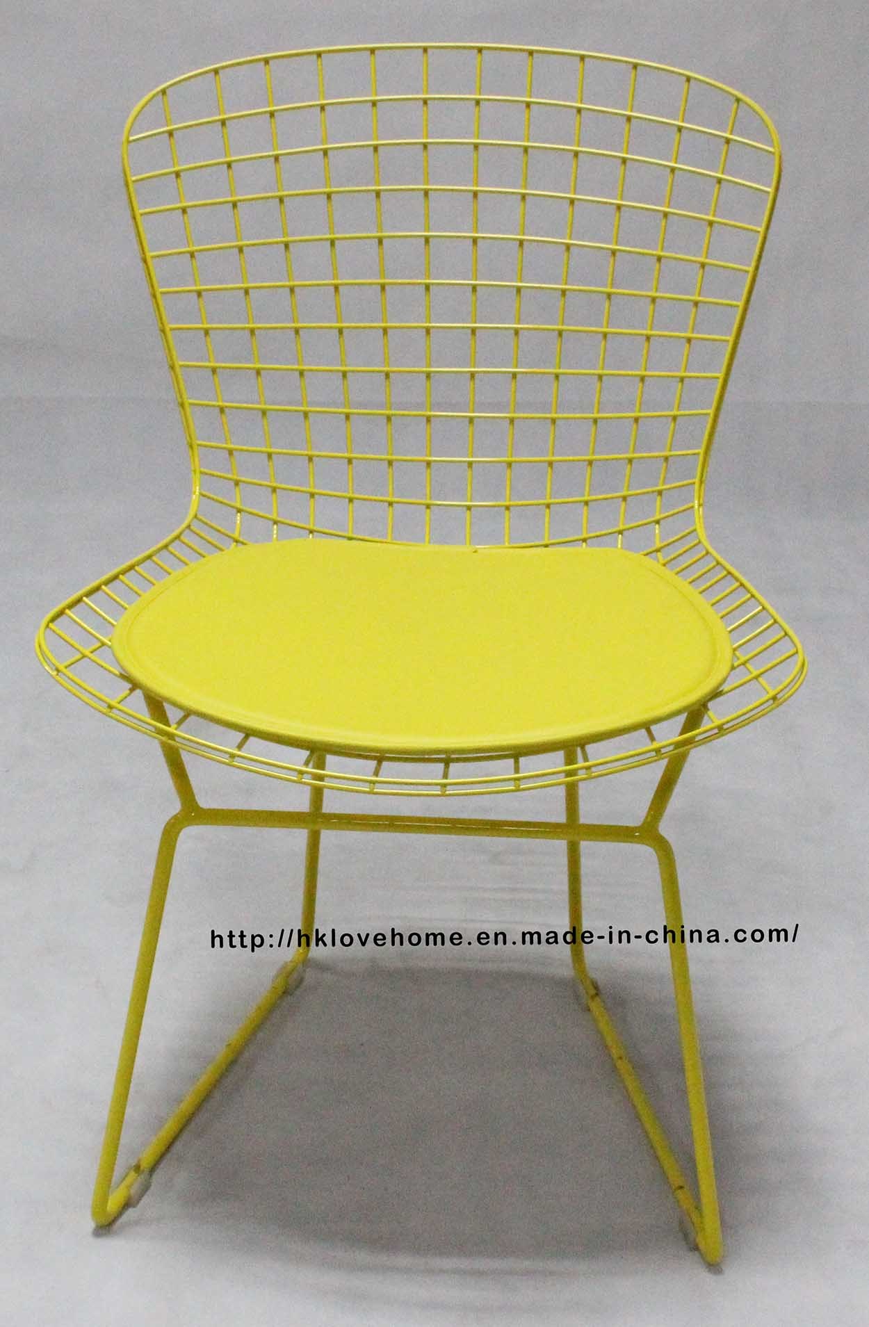 Modern Restaurant Outdoor Furniture Metal Wire Dining Beach Chair