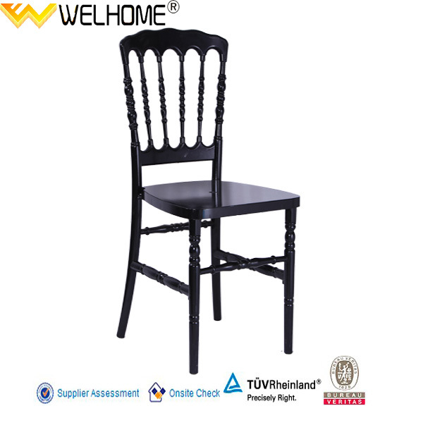 Black Resin Napoleon Chair / President Chair