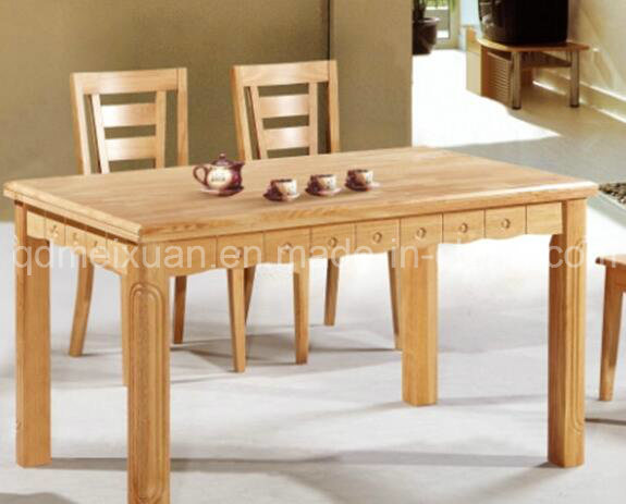 Solid Wooden Dining Table Living Room Furniture (M-X2446)