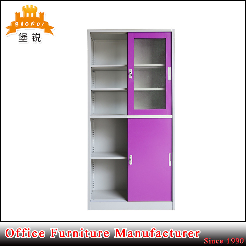 Glass Sliding Door Steel Documents Cabinet