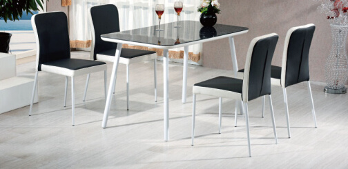 Modern Room Furniture Cheap Tempered Glass Dining Table Designs