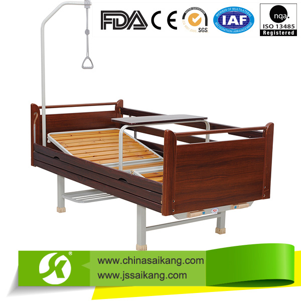 Hospital Manual Clinical Bed With Side Rails For Paralyzed Patients