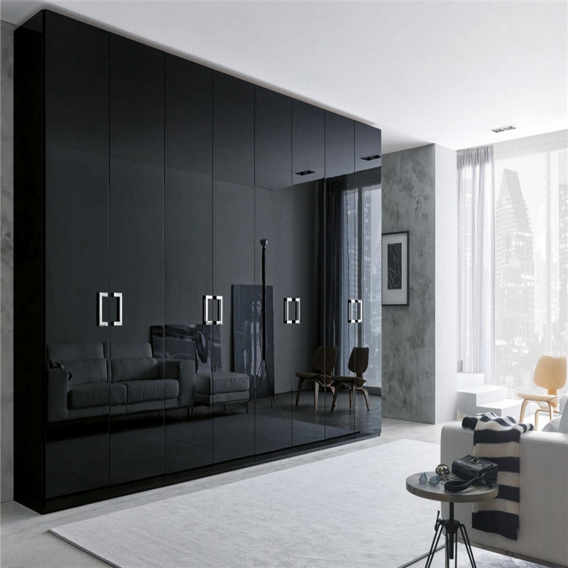 Customized Black/White Particle Melamine Walk in Closet/Wardrobe