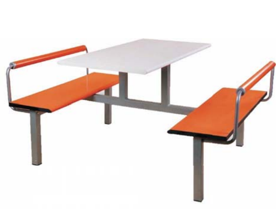 4 Seat Canteen Restaurant Table and Chair