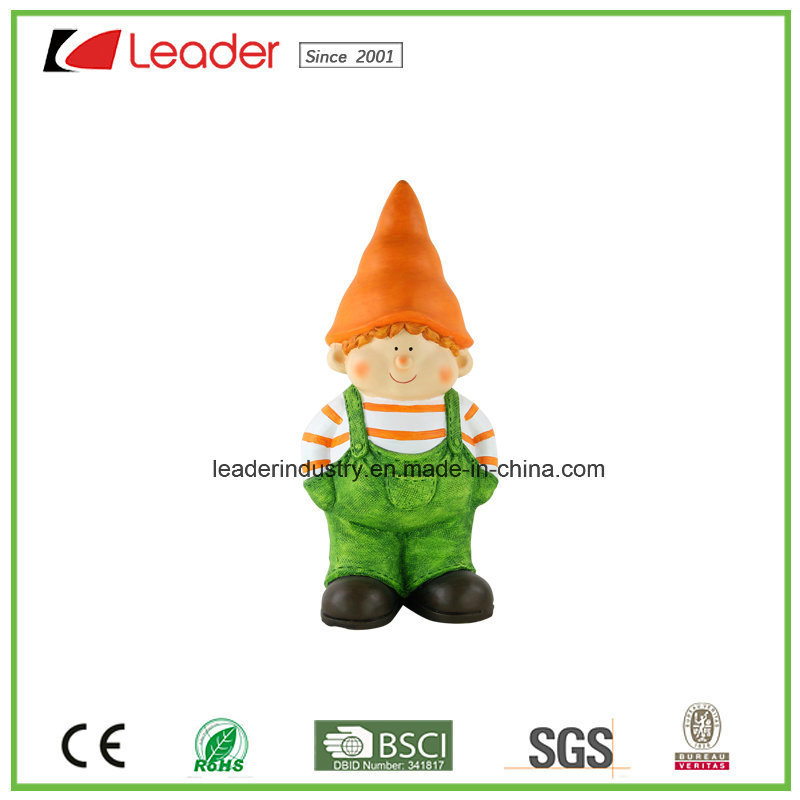 Magnesium Cute Boy Statue for Home and Garden Decoration