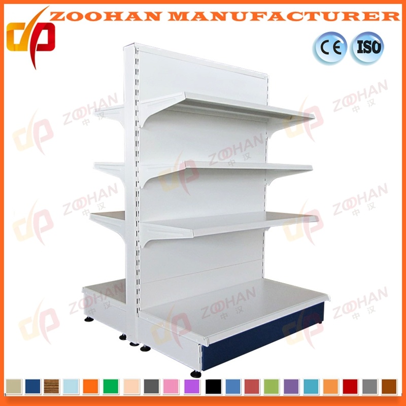 Ce Proved Double Sided Back Panel Supermarket Shelf Shelving (Zhs10)