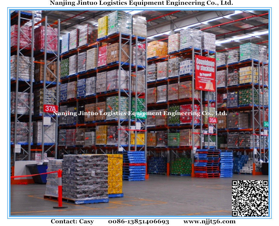 High Equipment Drive in Pallet Shelf for Warehouse Storage